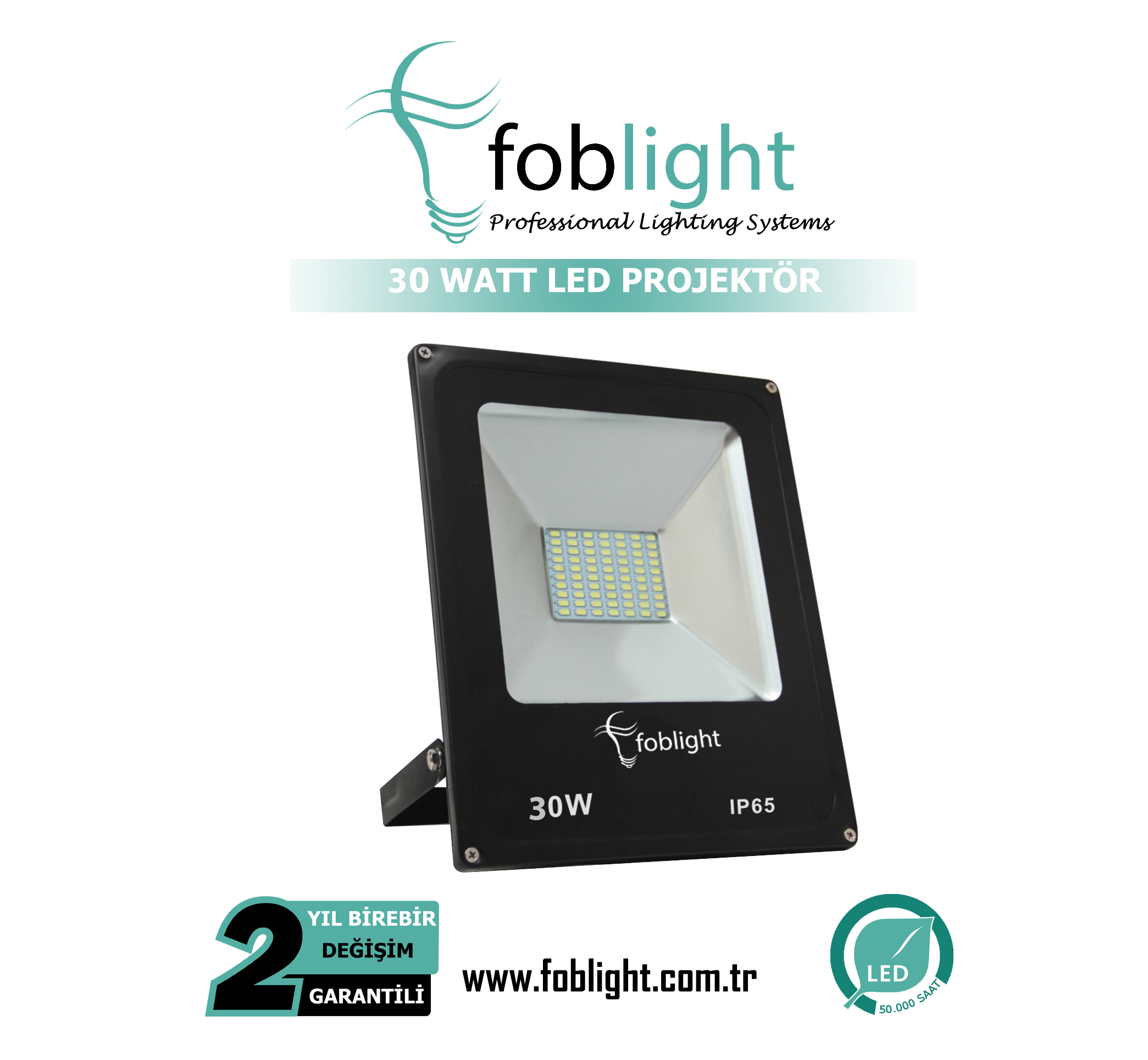 30 watt smd led projektör foblight